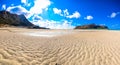 Amazing view of Balos Lagoon with magical turquoise waters, lagoons, tropical beaches of pure white sand and Gramvousa island. Royalty Free Stock Photo