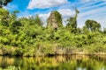 Amazing view in banteay chhmar temple located in banteay meanchey province cambodia Royalty Free Stock Photo