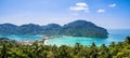 Amazing view of bay Koh Phi Phi Don in andaman sea from View Poi Royalty Free Stock Photo