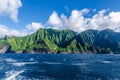 Amazing view of beautiful Napali coast in Kauai Hawaii USA Royalty Free Stock Photo