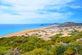 Amazing view of the beautiful sea landscape in Karpas Peninsula, Northern Cyprus Royalty Free Stock Photo