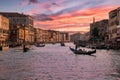 Amazing view on the beautiful Venice, Italy.