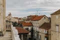 Amazing view of buildings and roofs in Trogir old town. Travel destination in Croatia Royalty Free Stock Photo