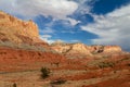 Amazing view of Capitol Reef National park with gorgeous clouds in Utah
