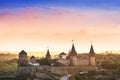 Amazing view on the castle in Kamianets-Podilskyi, Ukraine. Royalty Free Stock Photo