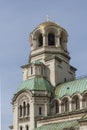Amazing view of Cathedral Saint Alexander Nevski in Sofia, Bulgaria Royalty Free Stock Photo