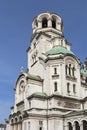 Amazing view of Cathedral Saint Alexander Nevski in Sofia, Bulgaria Royalty Free Stock Photo