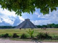 Amazing view of Chichen Itza Mayan Ruins Yucatan Mexico Royalty Free Stock Photo