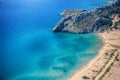 Amazing view from the Church of Saint Tsambika. Rhodes Royalty Free Stock Photo