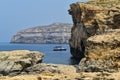 Amazing view of cliffs in Malta,Gozo Royalty Free Stock Photo