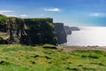 Amazing view of Cliffs of Moher in county Clare, Ireland, in a sunny day Royalty Free Stock Photo