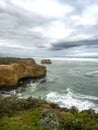 VIEW OF COAST - TWELVE APOSTLES, GREAT OCEAN ROAD, AUSTRALIA