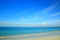 Amazing view on Eagle Beach of Aruba Island. Caribbean. Royalty Free Stock Photo