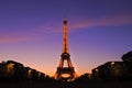 Amazing view on an Eiffel Tower