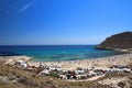 Amazing view of el Playazo de Rodalquilar, one of the most beautiful spots in Cabo de Gata natural park, Nijar, Spain Royalty Free Stock Photo