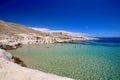 Amazing view of el Playazo de Rodalquilar, one of the most beautiful spots in Cabo de Gata natural park, Nijar, Spain Royalty Free Stock Photo