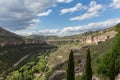 Amazing view at the Enchanted City in Cuenca, a natural geological landscape site in Cuenca city, Spain