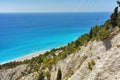 Amazing view of Gialos Beach, Lefkada, Greece Royalty Free Stock Photo