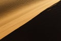 Amazing view of the great sand dunes in the Sahara Desert, Erg Chebbi, Merzouga, Morocco Royalty Free Stock Photo