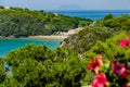 Amazing view of hidden resort in a gulf of Gaeta in Italy Royalty Free Stock Photo