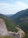 Amazing view of the hilly plain near the medieval town of Assisi. Italy, August 2012