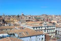 Amazing view of historical city Catania, Sicily, Italy taken from above from roofs of historical buildings in the old town