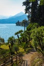 Amazing view of historical and luxury Villa Monastero, Varenna, Italy.