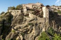 Amazing view of Holy Monastery of Great Meteoron in Meteora, Greece Royalty Free Stock Photo