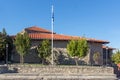 Amazing view of Holy Monastery of Great Meteoron in Meteora, Greece Royalty Free Stock Photo