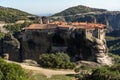 Amazing view of Holy Monastery of Varlaam in Meteora, Greece Royalty Free Stock Photo