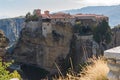 Amazing view of Holy Monastery of Varlaam in Meteora, Greece Royalty Free Stock Photo