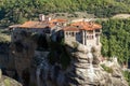 View of Holy Monastery of Varlaam in Meteora, Thessaly, Greece Royalty Free Stock Photo