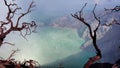 Amazing view of the Ijen crater