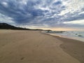 Incredible view of Australia sea beach, surrounding greenness and beautiful clear blue sky. Royalty Free Stock Photo