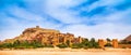 Amazing view of Kasbah Ait Ben Haddou near Ouarzazate in the Atlas Mountains of Morocco. UNESCO World Heritage Site since 1987. Royalty Free Stock Photo