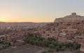 Amazing view of Kasbah Ait Ben Haddou near Ouarzazate in the Atlas Mountains of Morocco. UNESCO World Heritage Site since 1987. Royalty Free Stock Photo