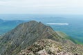 Amazing view of Knife Edge Trail of Mount Katahdin Northeast Piscataquis Maine USA Royalty Free Stock Photo