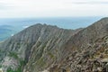 Amazing view of Knife Edge Trail of Mount Katahdin Northeast Piscataquis Maine USA Royalty Free Stock Photo