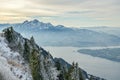 Amazing view on Lake Lucerne and Mount Pilatus in Swiss Alps Royalty Free Stock Photo