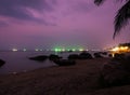 Long Beach by night. In Phu Quoc, Vietnam