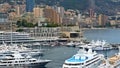 Amazing view on luxury yachts and hotels in Monaco city, resort town, tourism