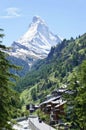 The Matterhorn summit in Zermatt, Switzerland Royalty Free Stock Photo