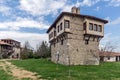 Amazing view of medieval Tower of Angel Voivode in Arapovo Monastery of Saint Nedelya, Bulgaria