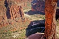 Amazing view from 400 meters high Angel Landing trail in Zion NP, Utah