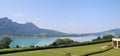 Amazing view of Mondsee and Alps, Austria