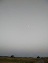 Amazing view of moon in day  in madhubani bihar India Royalty Free Stock Photo