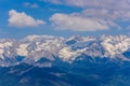 The amazing view from Moro Rock to Sierra Nevada, Mount Whitney. Hiking in Sequoia National Park, California, USA Royalty Free Stock Photo