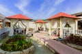 amazing view of outdoor privet dinner party gazebos at Playa