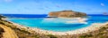 Amazing view over Balos Lagoon and Gramvousa island on Crete