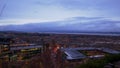 Amazing view over Edinburgh from Calton Hill in the evening - EDINBURGH, SCOTLAND - JANUARY 10, 2020